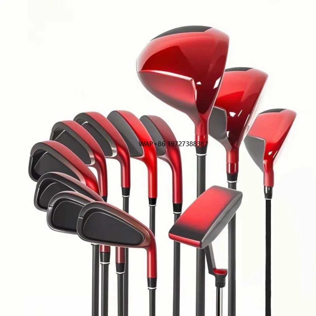 

Factory Wholesale Custom 12-Piece Men's Golf Clubs Set Left Handed Milled Driver Wedge Head Graphite Steel Shaft Rubber Portable