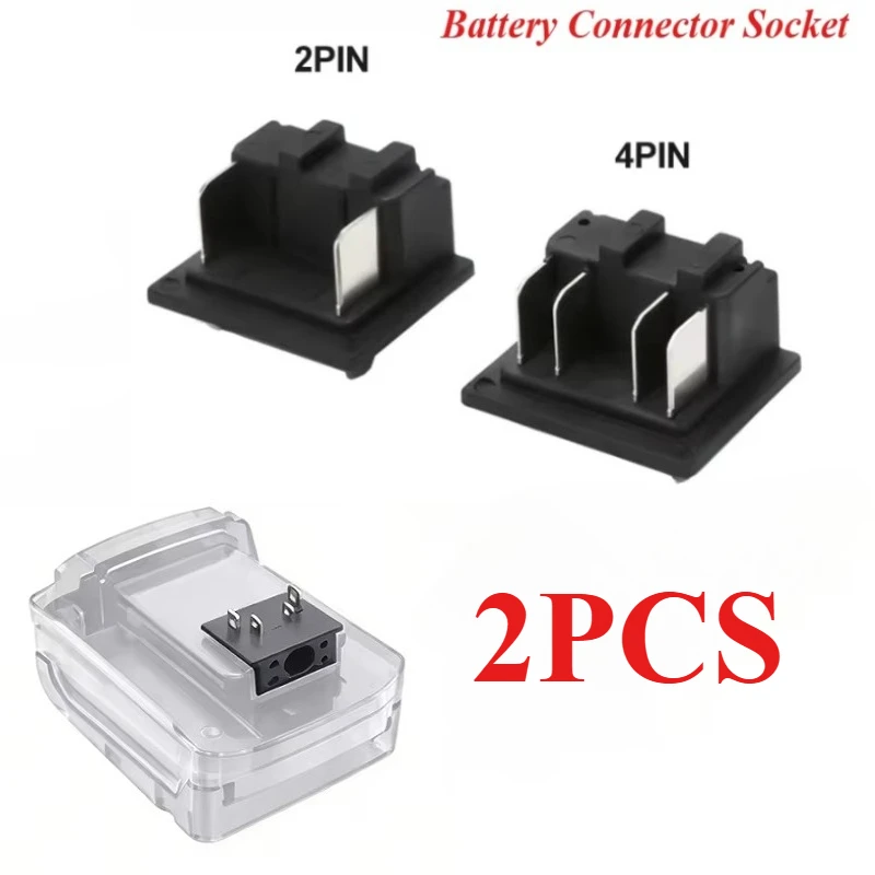 2PCS 18V Lithium Battery Terminal Connector Socket Block Adapter for Power Tool Dock Bracket Accessories Replacement Battery