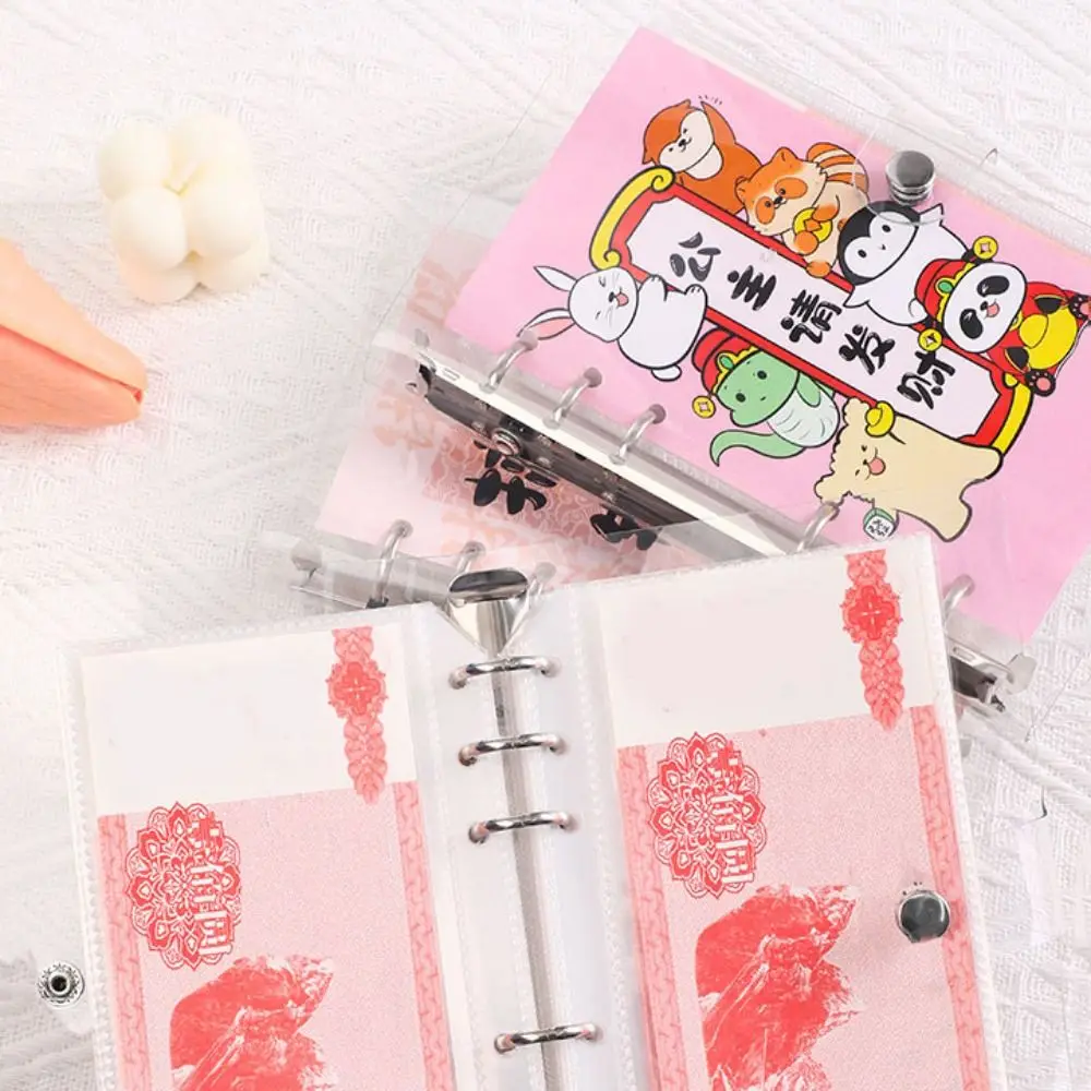 Budget Planner A6 Saving Money Binder PVC Portable Planner Organizer Cash Envelopes Refillable Account Book New Year's Gift