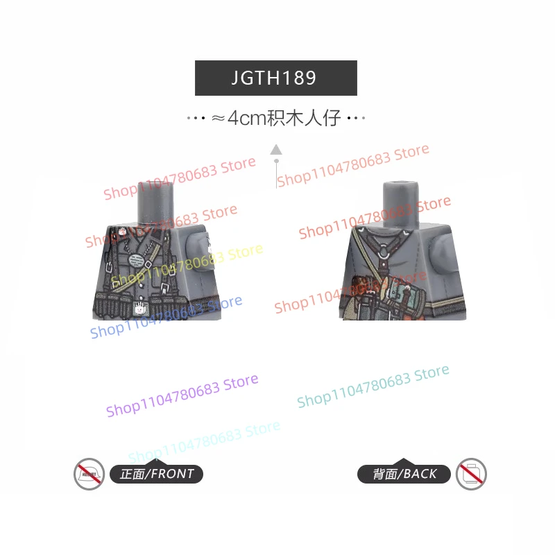 MOC Military Building Block Doll Mini Doll Battlefield Scene Officer Captain Toy Gift Ornaments Collection
