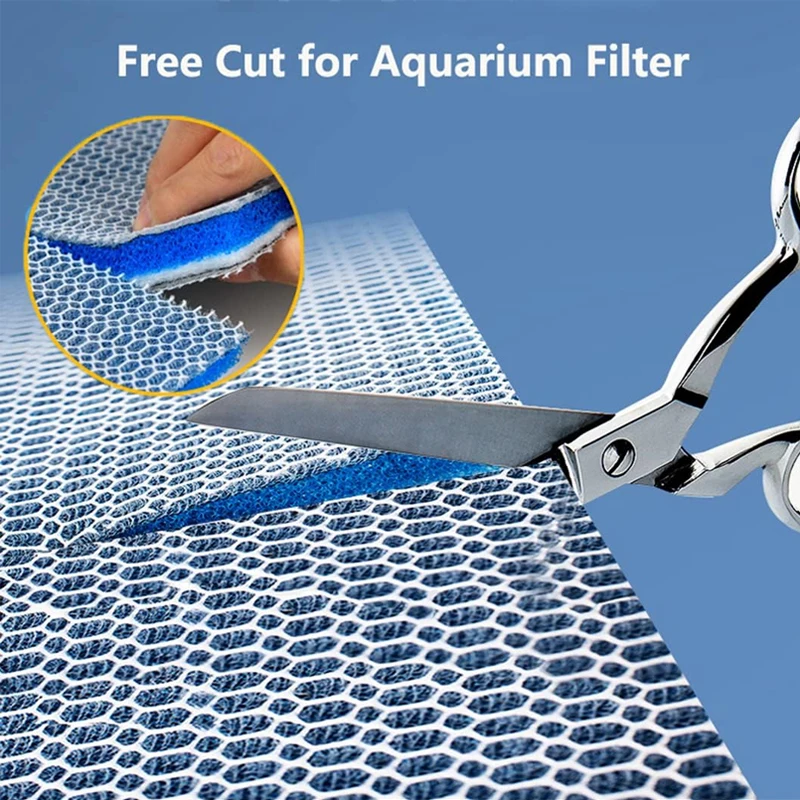 Aquarium Filter Media, Newly Premium 8-Layer Filter Pads for Aquarium, Fish Tank Sponge Pad Foam Filter image 5