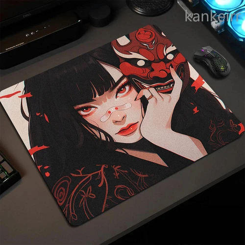 Imagen 2 del producto Alfombrilla de ratón de superficie ultrafina para chica, alfombrilla de ratón de velocidad profesional, 45x40CM, deportes electrónicos, alfombrilla de ratón inferior antideslizante de alta elasticidad