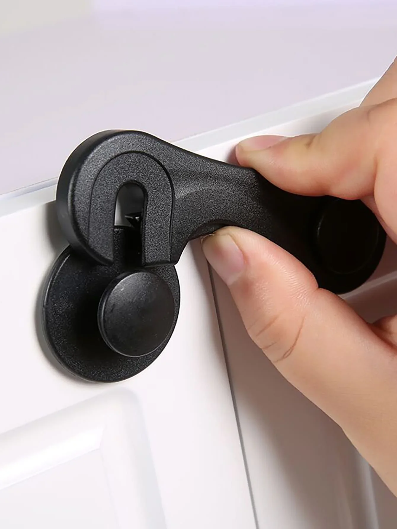 Multifunctional Safety Cabinet Door Lock Baby Safety Drawer Door Buckle Anti-Pinch Home White Bathroom Refrigerator Lock