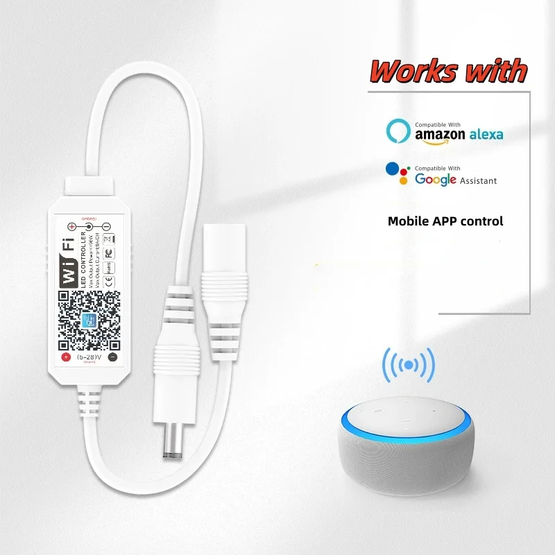 LED Smart WiFi Controller DC 12V 24V Dimmer MAGIC APP Voice Remote Control Dimming For RGB RGBW Single Color LED Strip Light New