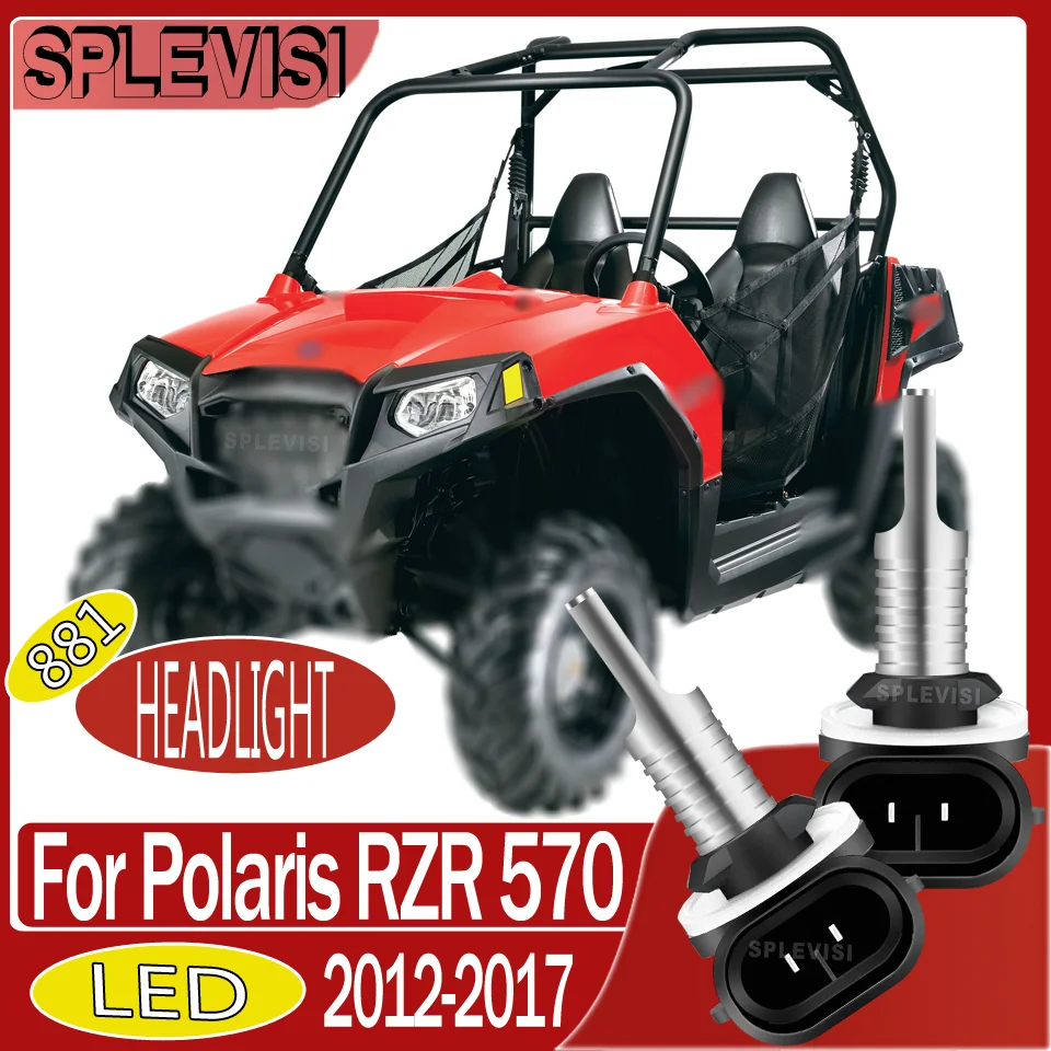 

Smooth & Stable Lighting Easy Installation 881 motorcycle Headlight LED Bulbs For Polaris RZR 570 2012 2013 2014 2015 2016 2017