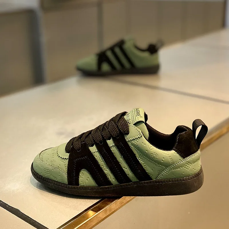 

Fashionable Men's Shoes Spring Season Casual All-Match Leather Surface Waterproof Sport Soft Bottom De Xin Trend Shoes