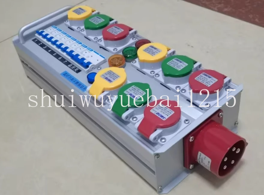 9-Way Breakout Box, Power Box, Suitcase, Stage Performance, Large Screen Lighting and Audio, Power  with Master Switch Control
