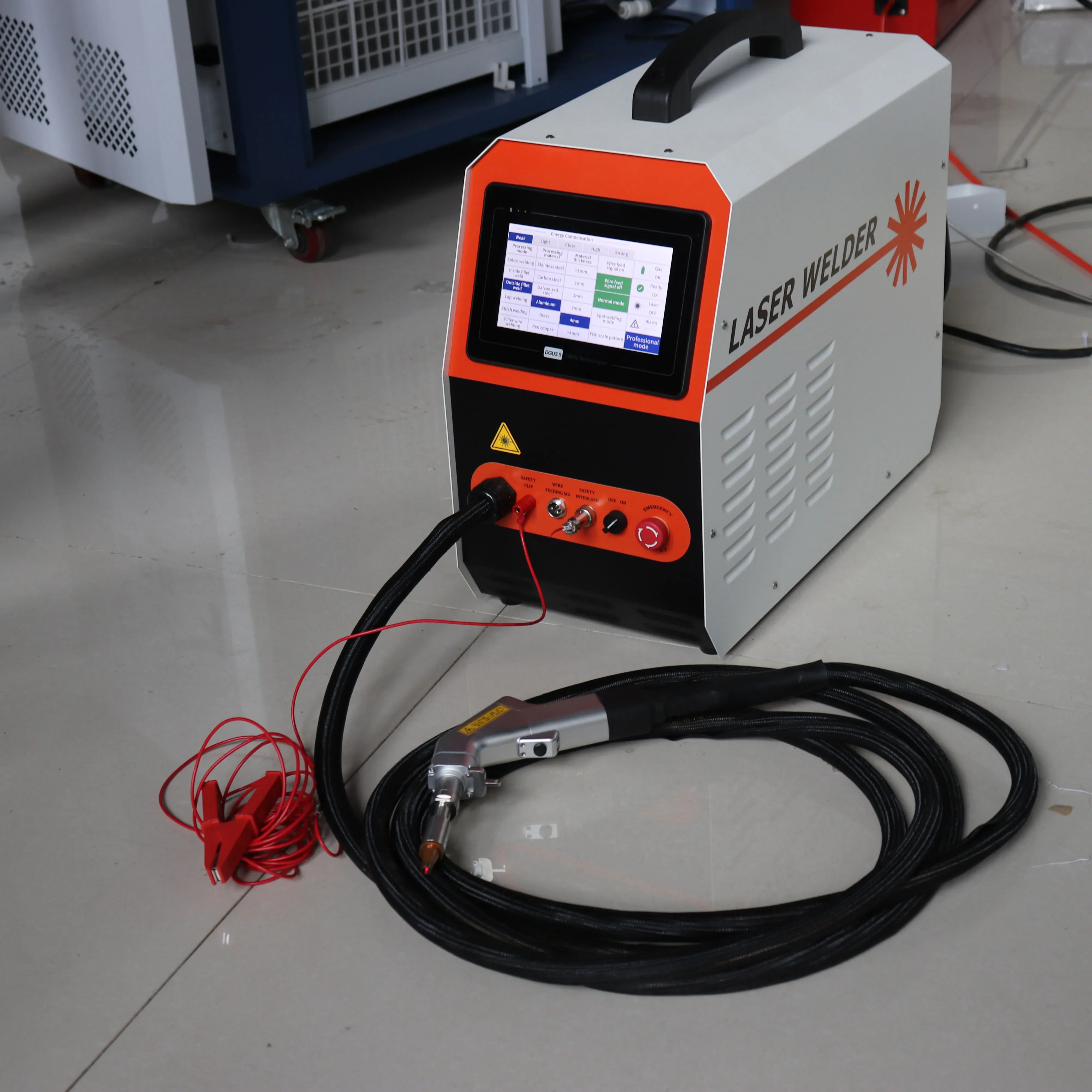 handheld welding machine air-cooled 1500W air-cooled fiber weld machine for aluminum copper welding