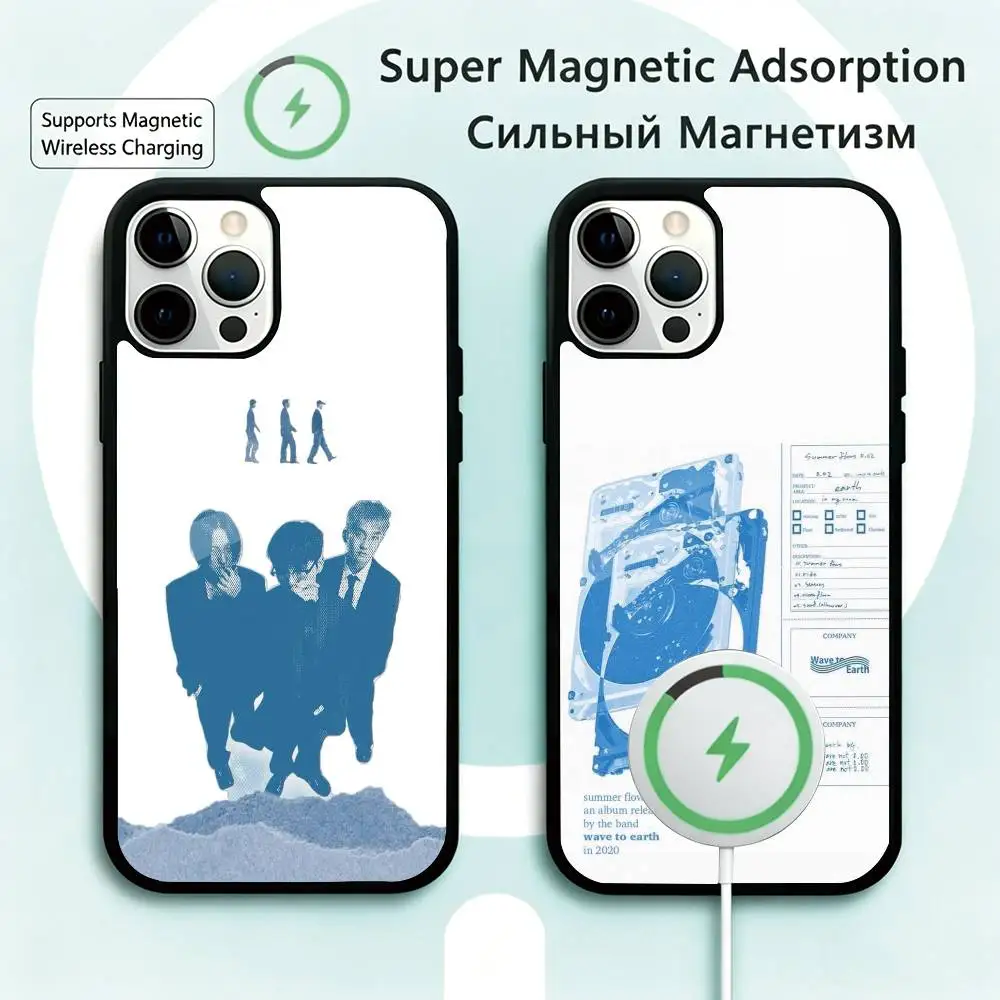 

Wave To Earth Summer Flows Phone Case For iPhone17,16,15,14,13,12,11 Plus,Pro Magnetic Supports Magnetic Wireless Charging