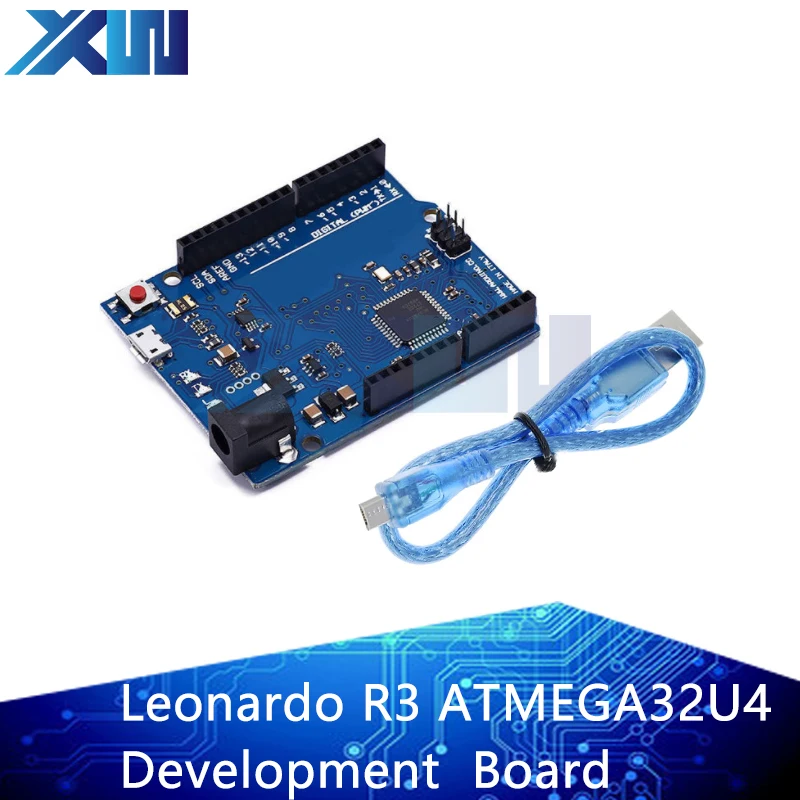 Leonardo R3 Microcontroller Original Atmega32u4 Development Board With USB Cable Compatible For Arduino DIY Starter Kit