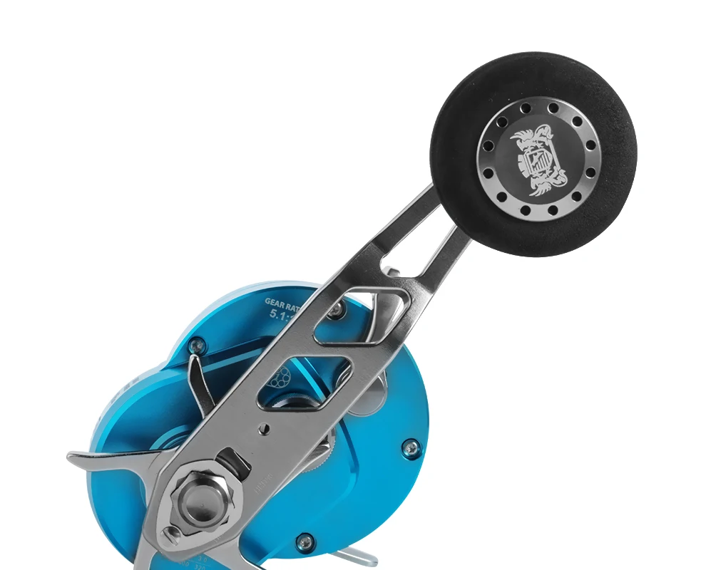 RANMI JIGGER A500 Angelrolle Trommelrolle Slow-Jigging-Rolle Max Bremskraft 16kg Übersetzungsverhältnis 5,1:1 8+1 Kugellager – Detail 27
