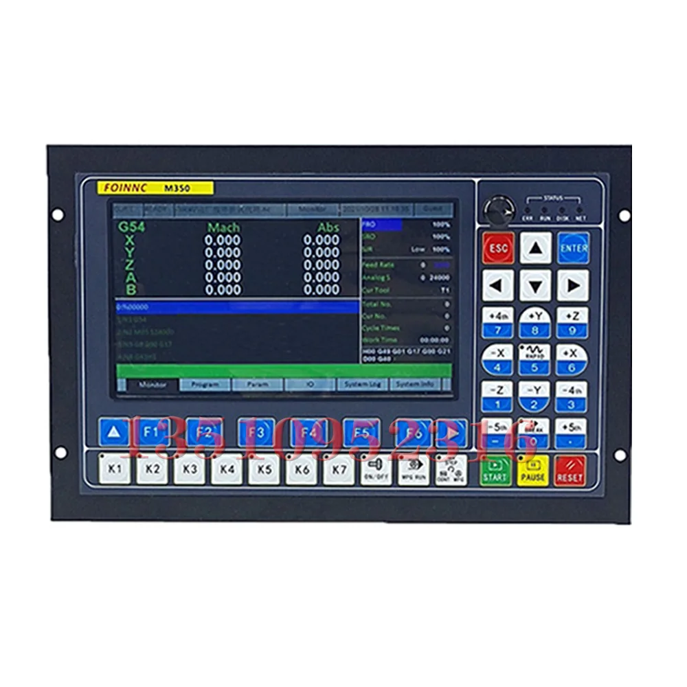 M350 Controller offline CNC recentemente aggiornato 3/4/5 assi 1 mhz Il codice G viene utilizzato per l'incisione di lavorazione CNC per sostituire Ddcsv3.1