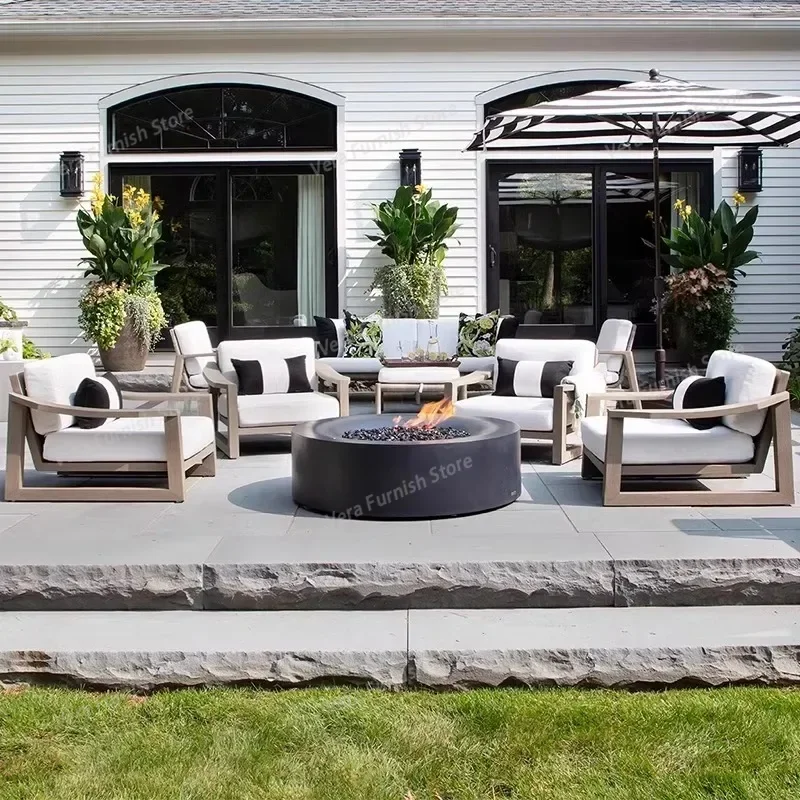 

Modern Banquet Outdoor Sofas Luxury Nordic Living Room Hotel Garden Sofas Fashion Balcony Outdoor Furniture Gartenstuhl Lshysf