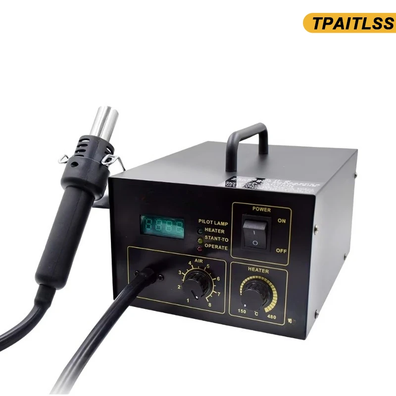 Suitable for 600W Digital Welding Station Hot Air Blower and Welding Heat, with Desoldering and Rework Function New