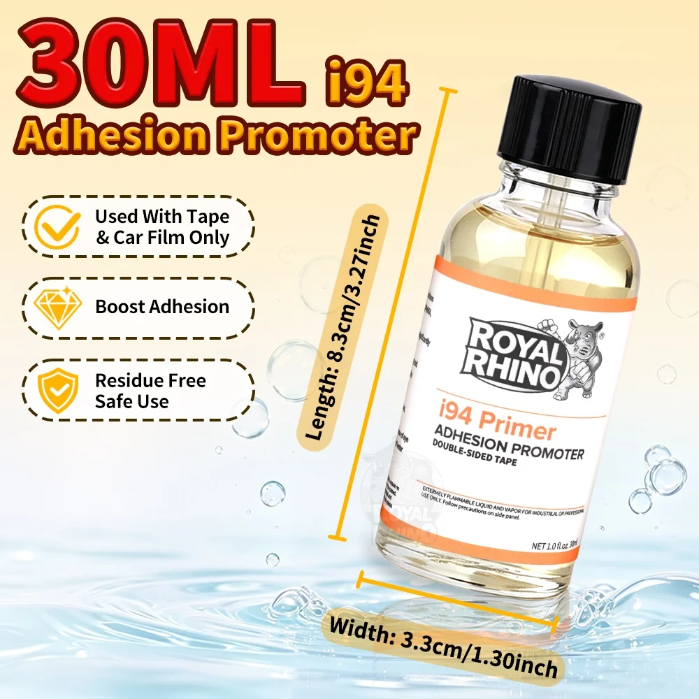 I94 Super Strong Primer Adhesive Adhesion Promoter 30ML Enhanced Viscosity  For Car Accessory And Acrylic Foam Double Sided Tape