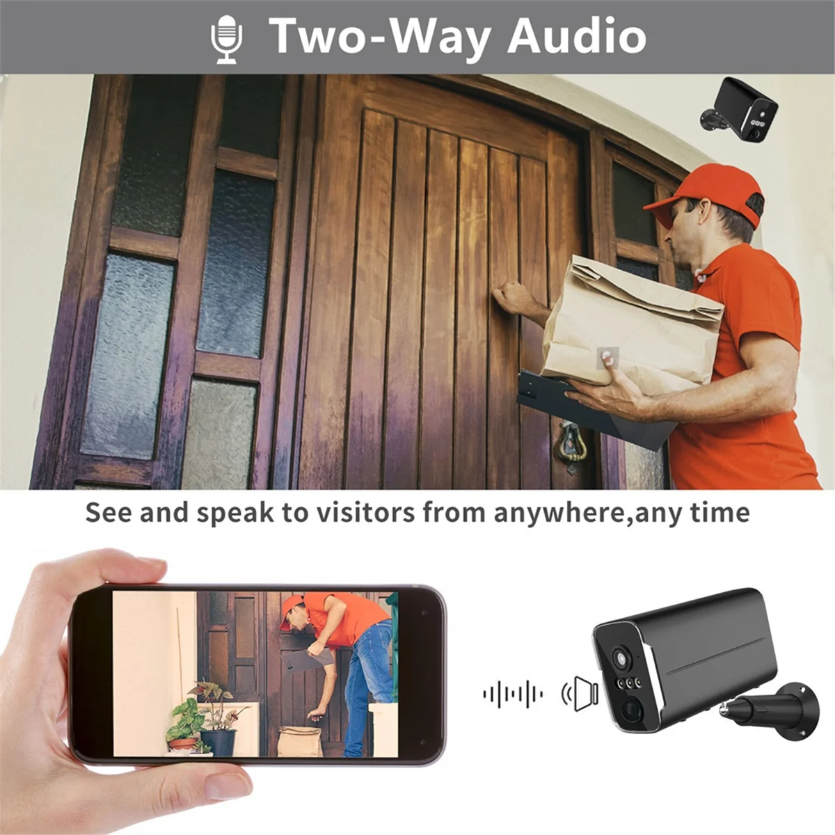 Эффективная камера безопасности с питанием от батареи 4G SIM-камера-прожектор