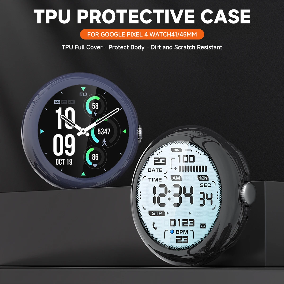 Screen Protector Case For Google Pixel Watch 4 41mm / 45mm Soft TPU Face Cover All-Around Protective Bumper Accessories image 6