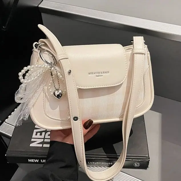 

JIAERDI милая сумка с буквенным принтом, женская сумка в клетку с текстурой, нежная сумка на плечо, женская элегантная нежная роскошная сумка подмышками 2025