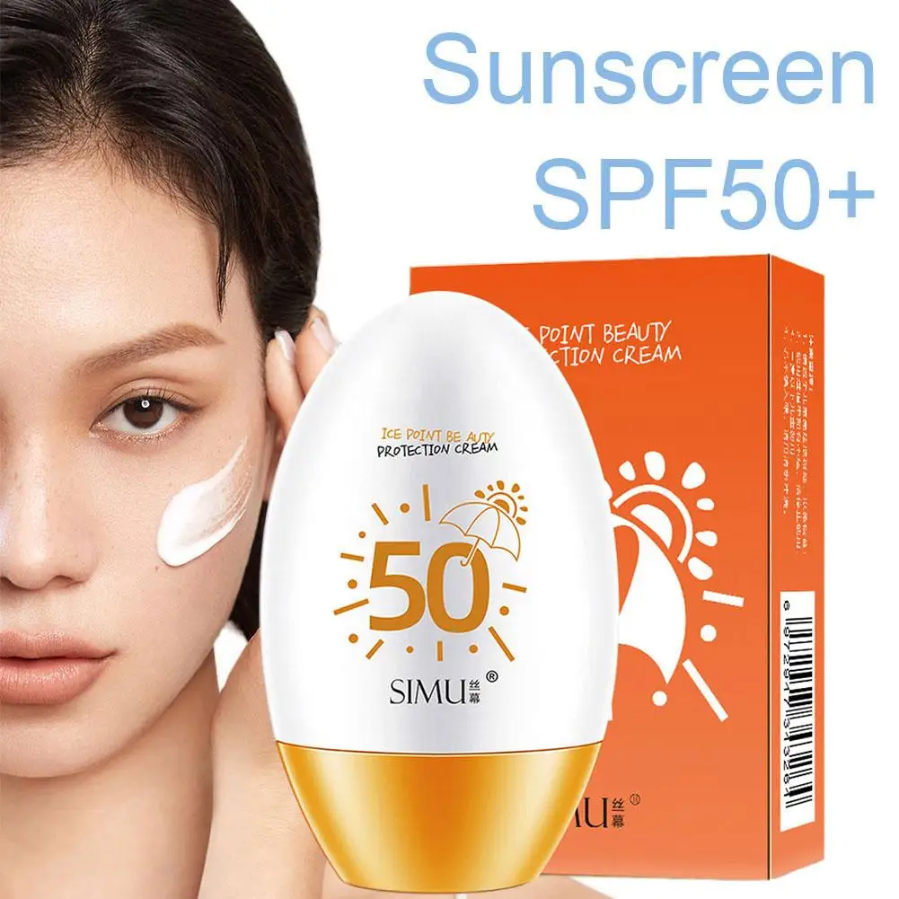 60g Facial Sunscreen Refreshing Oil Control Sunscreen Protects Sunscreen Effectively Rays SPF50 Ultraviolet Body Isolates L7T7