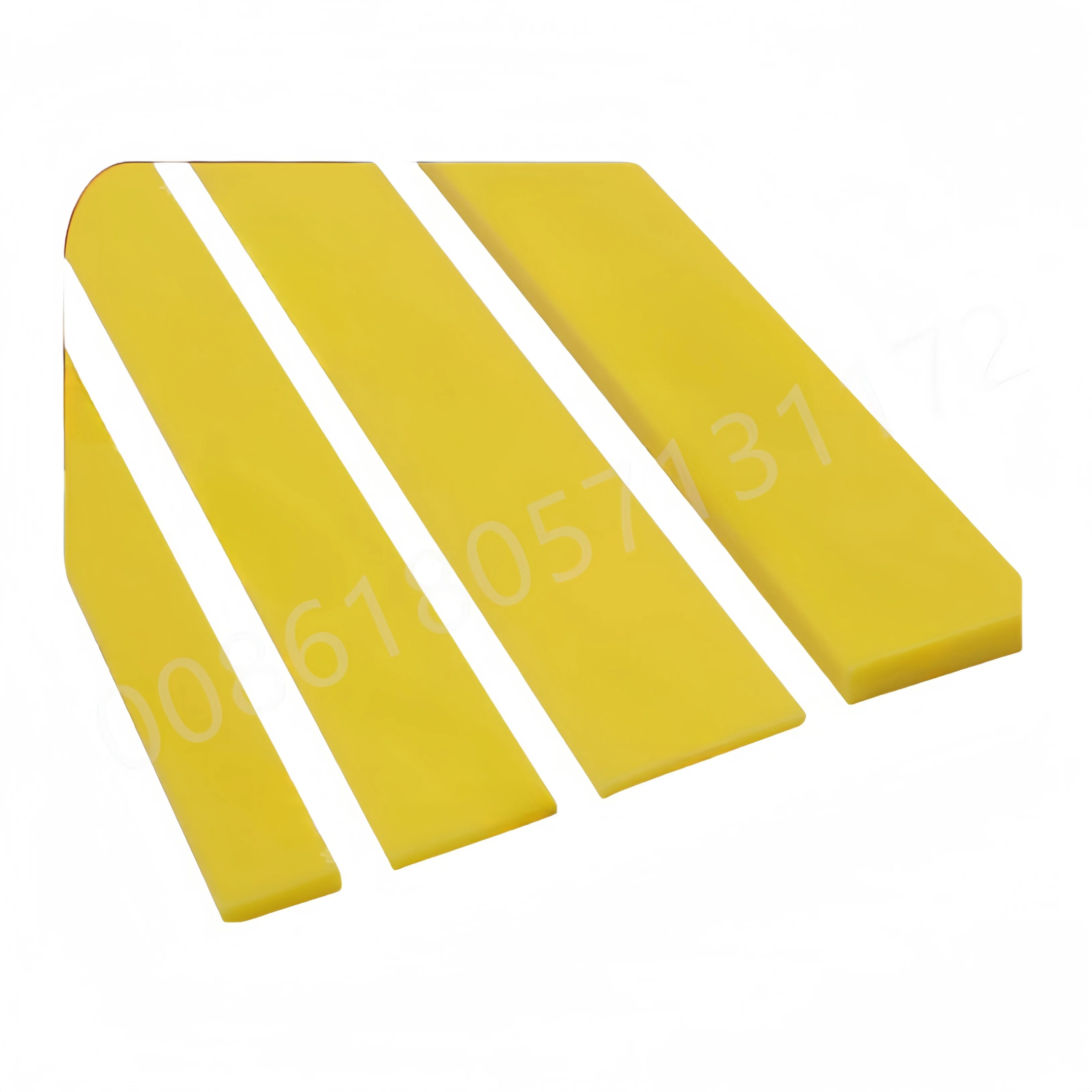 Custom Solid Silicone Rubber Strip Heat Resist High Temperature Insulation Gasket Yellow