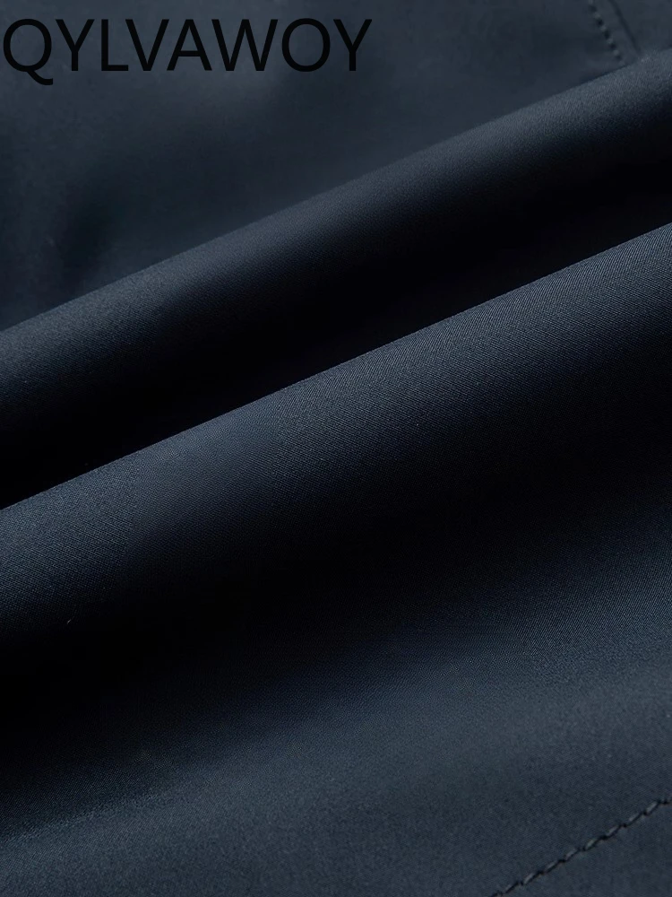 QYLVAWOY 100% Polyester Dad's Outfit Men's Hooded Down Jacket Autumn Winter Lightweight Outerwear Top doudoune пуховик LJ2529