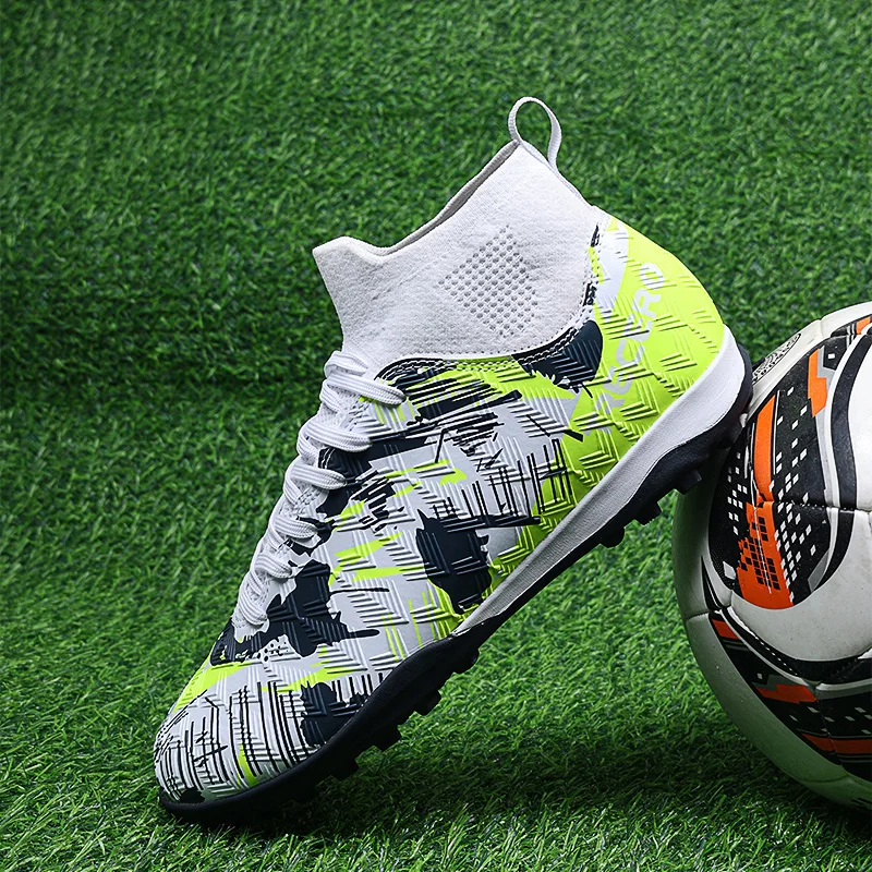 Football Shoes Men's Calfskin MG Adult Competition Short Nail Artificial Grass Professional Training Soccer Shoes 35-45