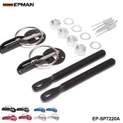 EPMAN Universal Car Aluminum Black Racing Hood Bonnet Pin Lock Locking Sport Kit For Audi TT/S3/For Seat Leon EP-SP7220A-Black