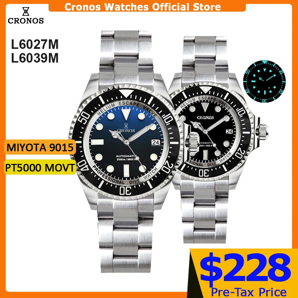 Rolex Watch Submariner - 크로노스 오토매틱 다이빙 시계 스테인리스 스틸
