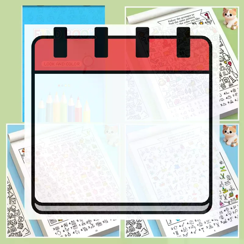 32 Pages Children Find Hidden Items And Color Them In To Enhance Their Attention And Observation Skills Fun Visual Books