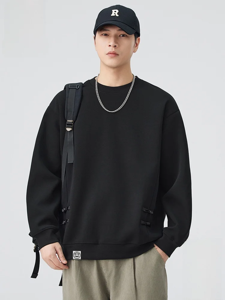 

Мужской свитшот Paul Frank с длинным рукавом, повседневный, свободного кроя, с круглым вырезом, осенний, удобный, из смесового хлопка и полиэстера