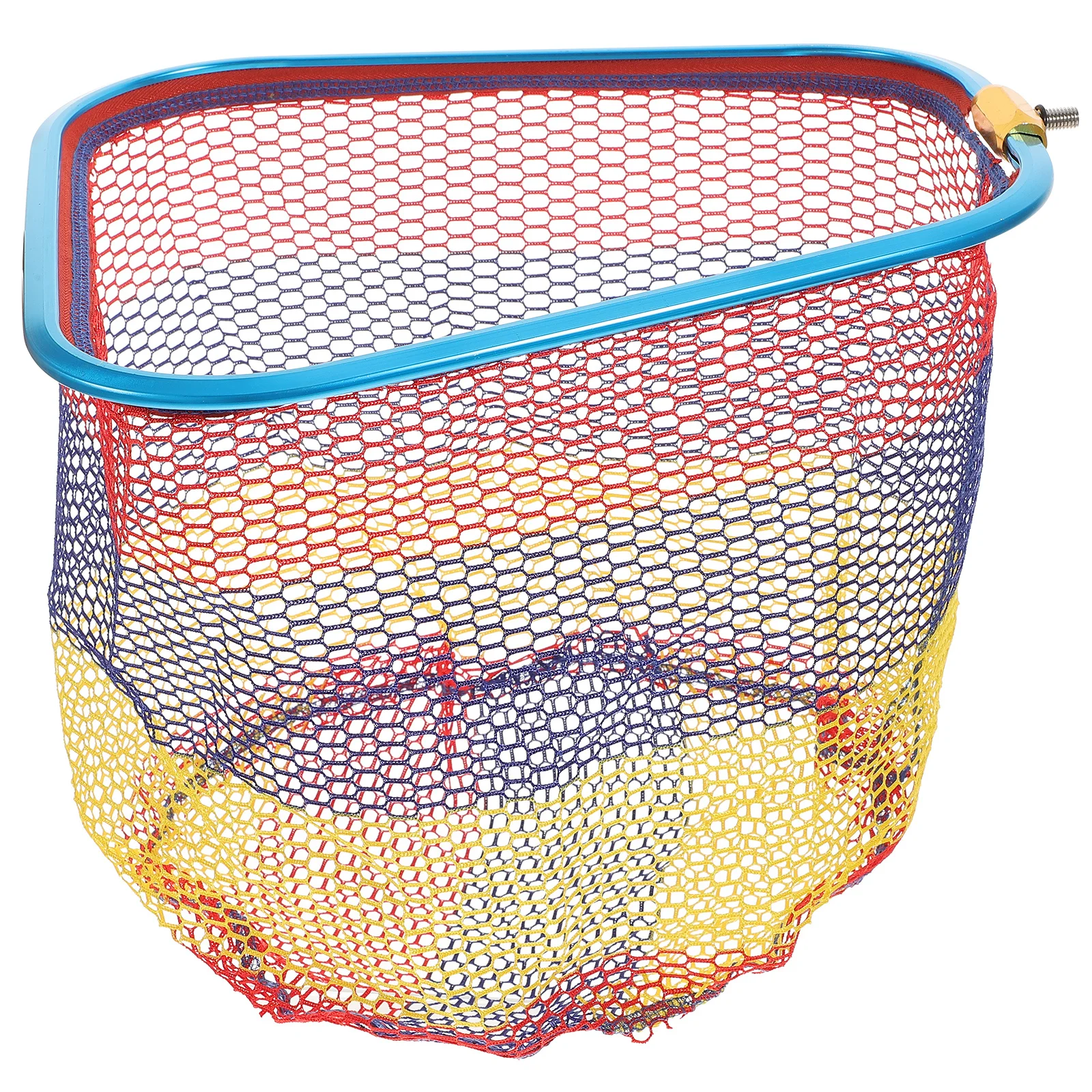 

Durable Deepened Colored Strip Fishing Net Fine Mesh Easy Release Fishing Catching Landing Net Outdoor Boat Stream Sea Use
