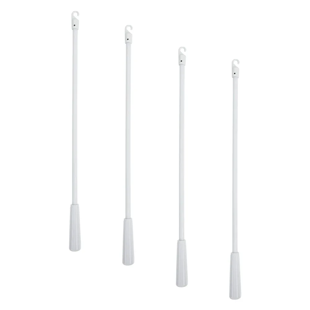 

4 Pcs 12 Inch Glass Fiber Blind Sticks Smooth Vertical Blinds W Small Curtain Rods Window Blind Accessories Home Decor