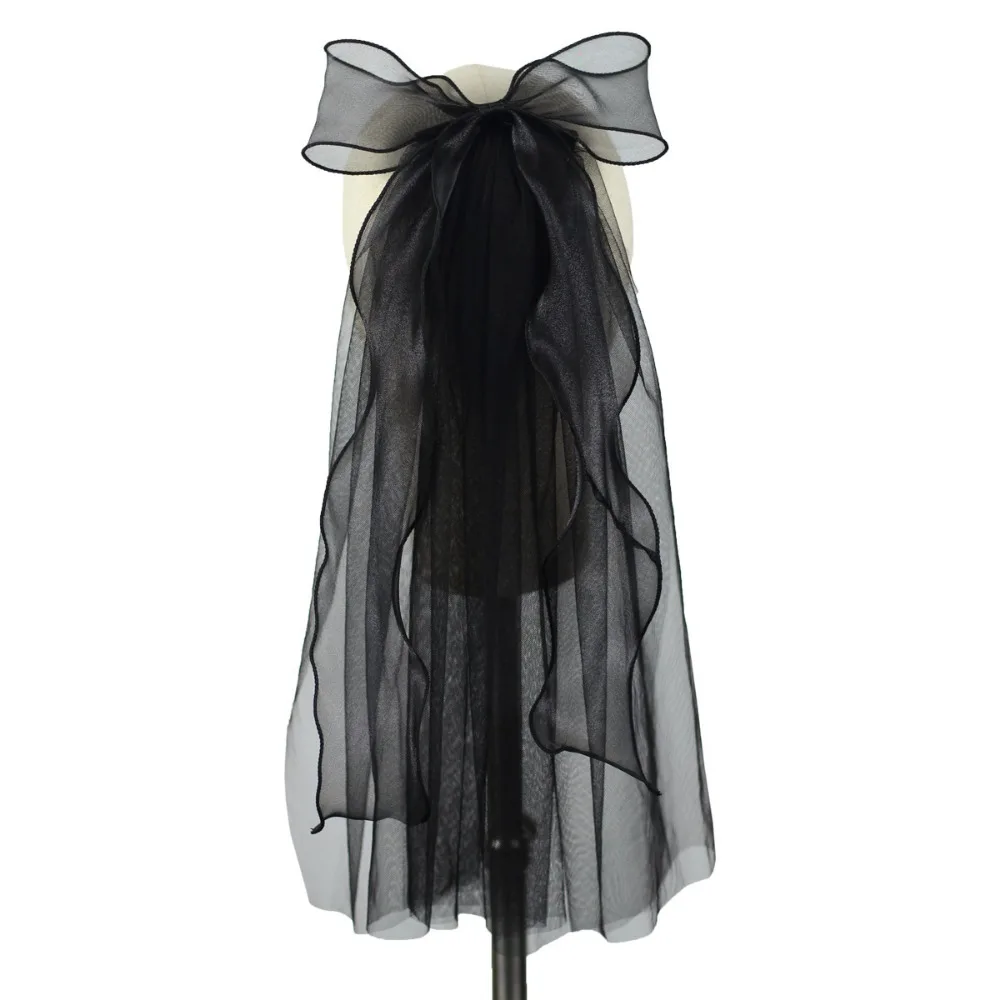 Velo de novia, velos de novia para hombros, accesorios, velo corto elegante con lazo para boda, accesorios de boda de tul suave