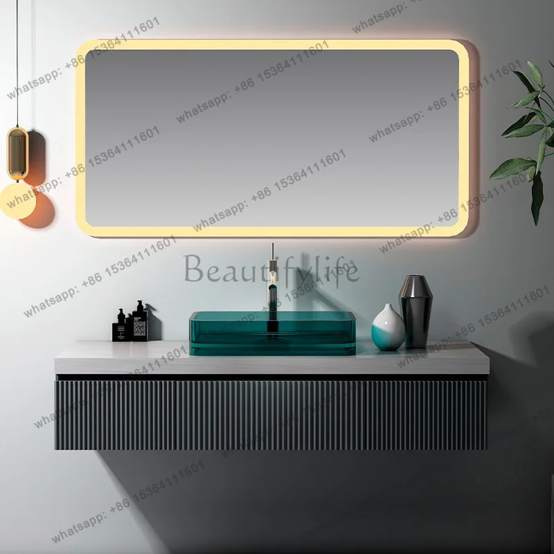 Color transparent resin table washbasin household bathroom facial wash art basin