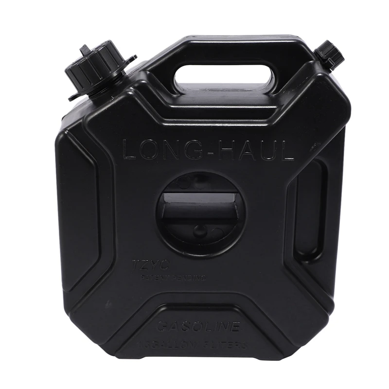 3X 5L Liters Black Fuel Tank Can Car Motorcycle Spare Petrol Oil Tank Backup Jerrycan Fuel-Jugs Canister With Lock & Key