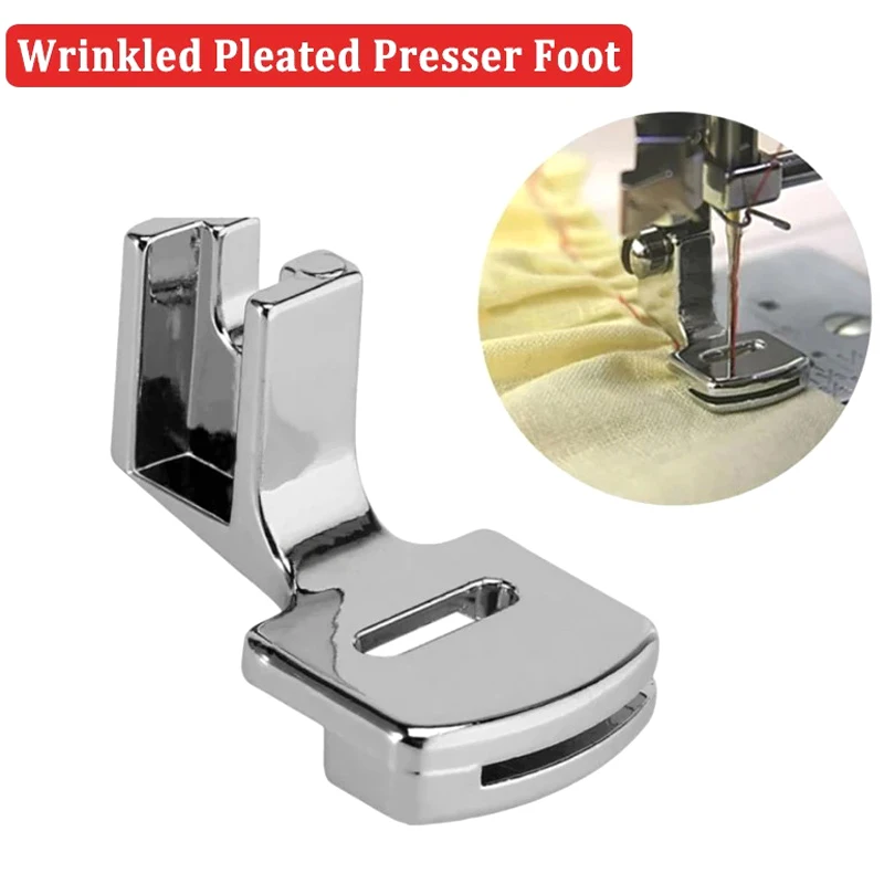 【YA】Sewing Machine Accessories Wrinkled Pleated Presser Foot Multifunctional Household Domestic Useful Things For Thin Fabrics