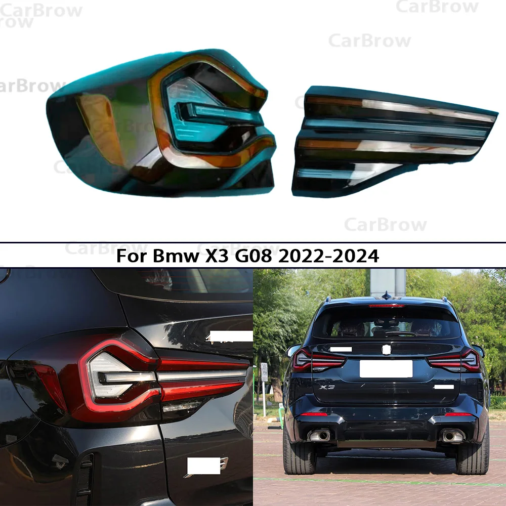 

Turn Signal Stop Light Mask Replace Original Lampshade For Bmw X3 G08 2022-2024 Rear Taillight Shell Tail Lamp Cover