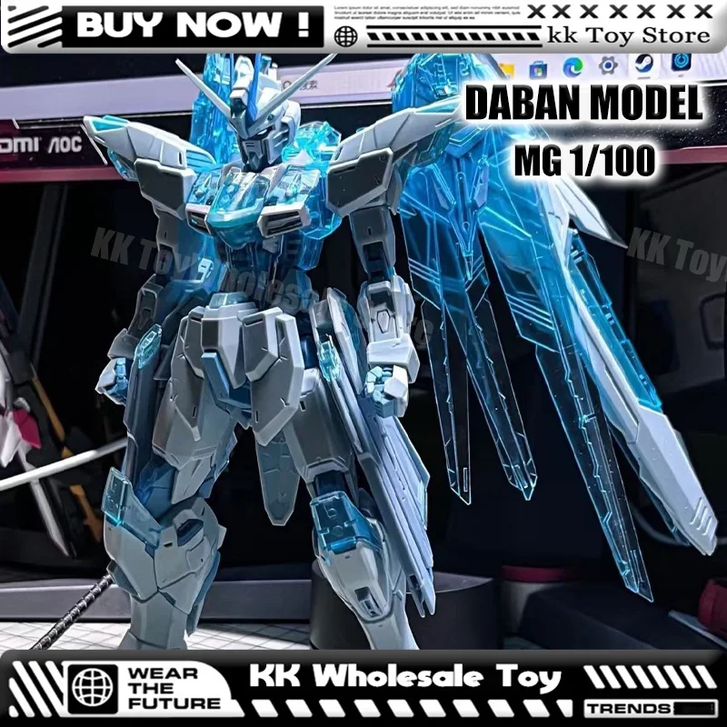 ชุดประกอบโมเดล DABAN 6650 MG 1/100 Lce Blue Zgmf-X10a Freedom 2.0  โมเดลพลาสติก หุ่นยนต์แอคชั่นฟิกเกอร์ ของเล่นโมเดลพลาสติก
