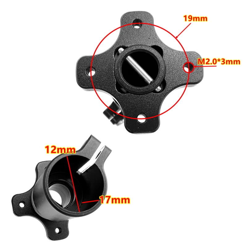 XAERO 12mm Quick Release Landing Gear Mount Aluminum Joint for Carbon Fiber Pipe 450 550 680mm Frame UAV