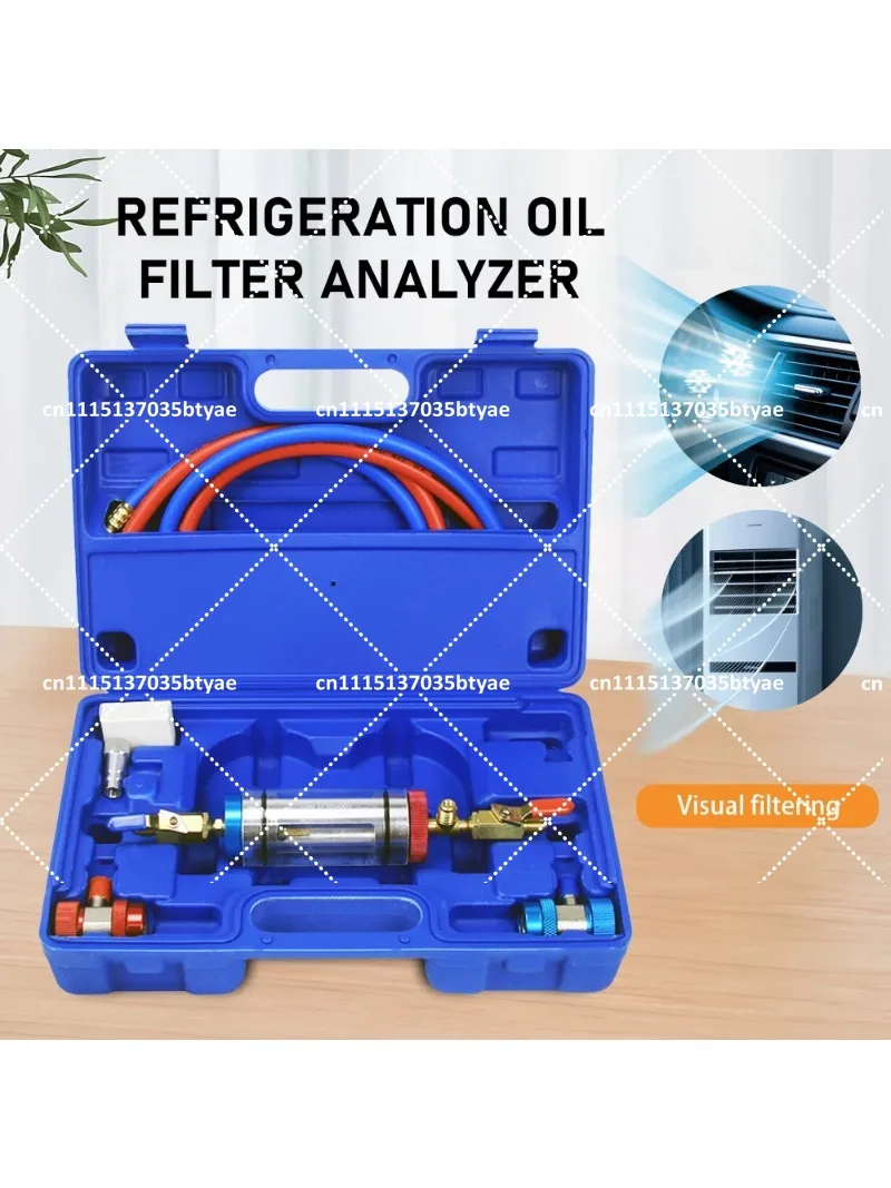 Automotive Air Conditioning Refrigeration  Filtration Analyzer Kit for Car, Home & Commercial Air Conditioners