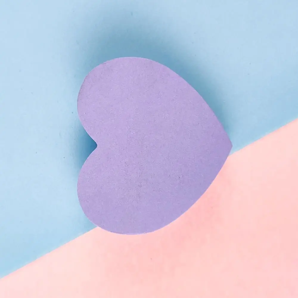 Staff Students Heart Shaped Sticky Notes Self-Adhesive Writing Pads Memo Pad Sticker 120 Sheets Notepad Office Accessories