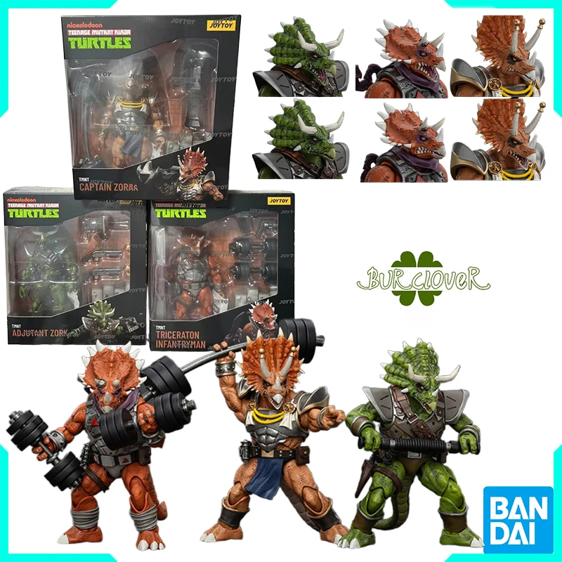 

JOYTOY Original Teenage Mutant Ninja Turtles Anime Figure TMNT-Captain Zorax Triceraton Infantryman Adjutant Zork Action Figure