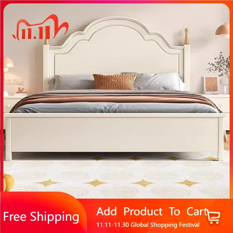 

Design European Bed Luxury Sun Beauty Minimalist Modern Simple Tatami Safe Bed Sleeping Castle Wooden Beliche Trendy Furniture