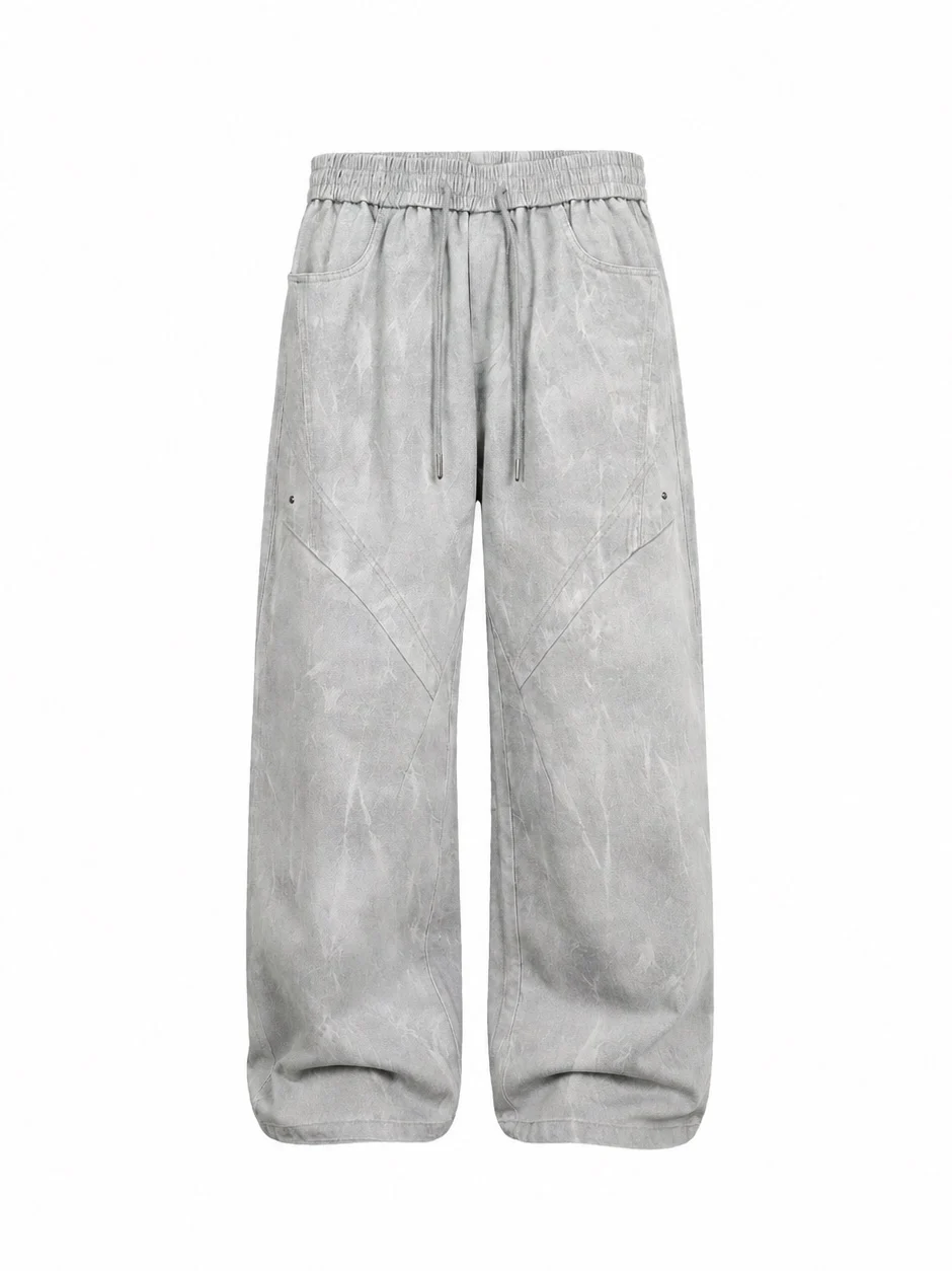Calças de Trabalho Retro Americanas Lavadas para Homens e Mulheres, Largas e Soltas, Calças Casuais Longas, Jeans de Marca na...