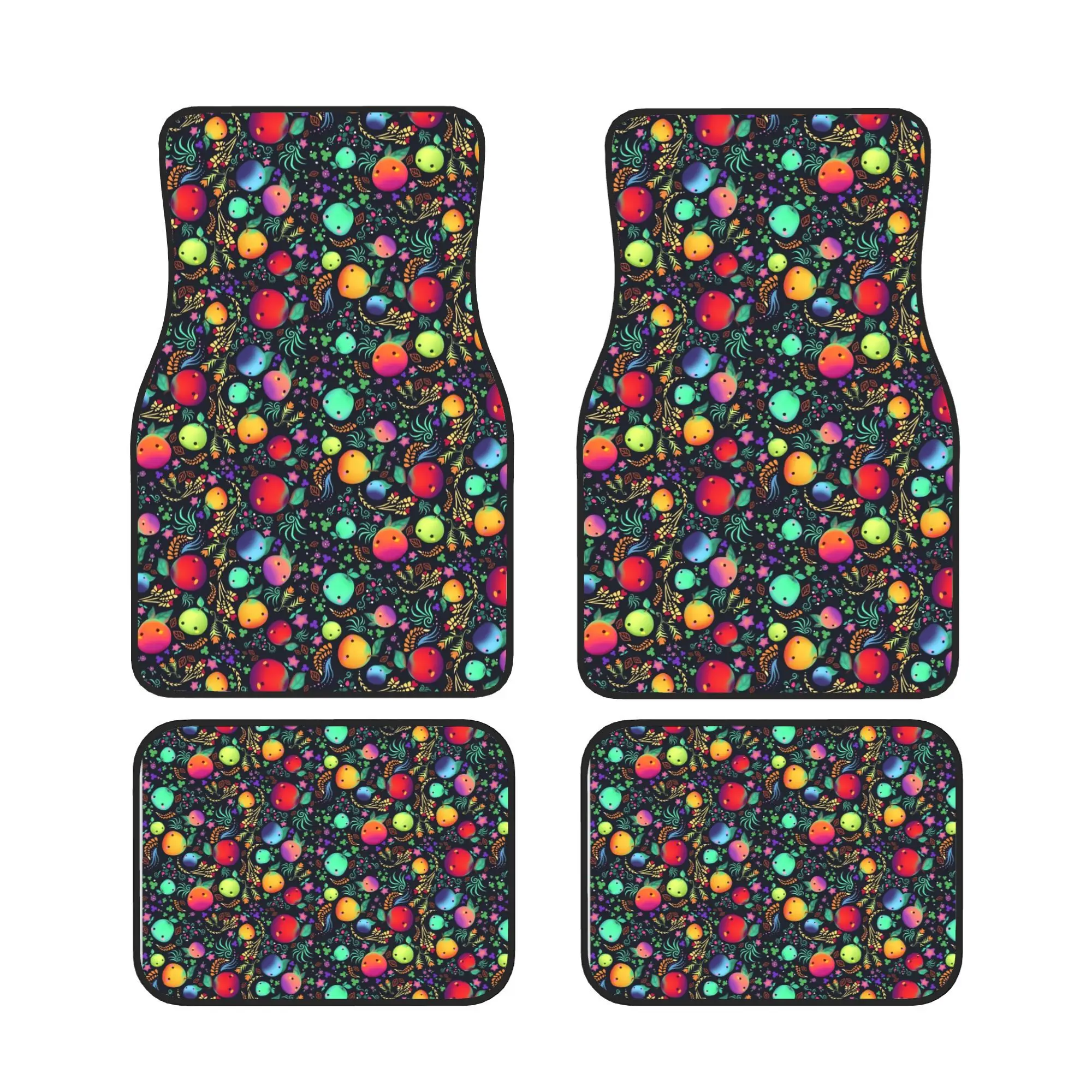 The SDV Farm Valley Friends Universal Car Mat Set Includes Four Pieces That Are Designed To Fit Both Front And Rear Footwells, P