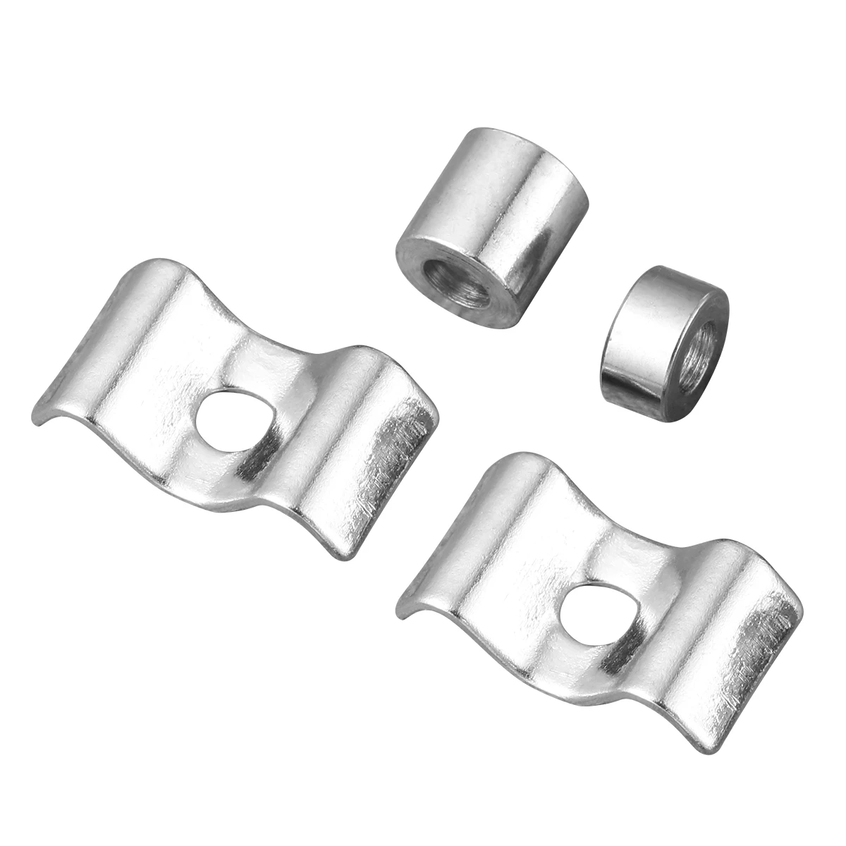 

4 Sets of Electric Guitar Head Pressure Chord Button Stable String Buckle Lock String Buckle Lead String Device (Silver)