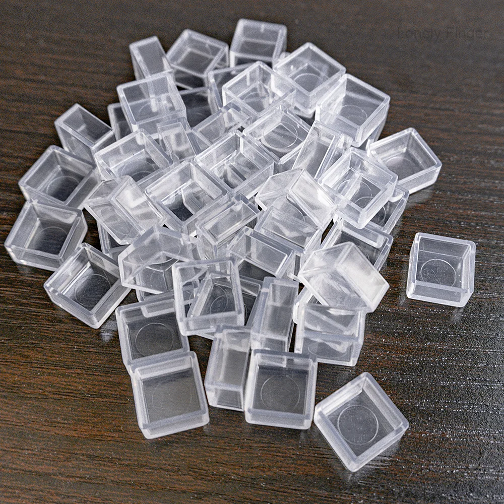 

50/100PCS Empty Watercolor Pans – 0.5ML Mini Square Clear Pans for Travel Palettes, Sample Paint Storage & DIY Watercolor Kits