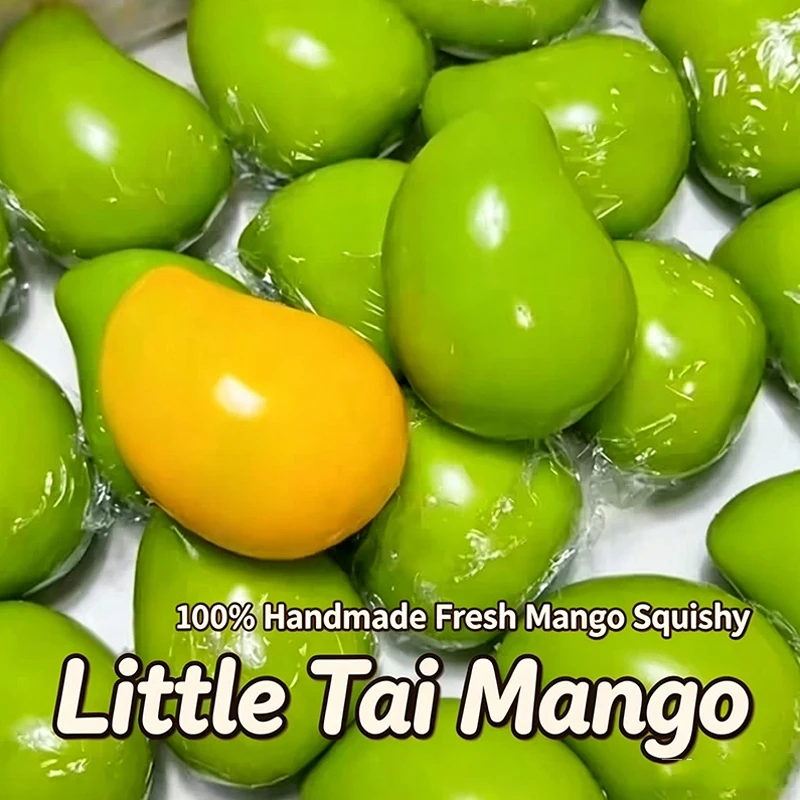 Color Changing Mango Squishy Fidget Toy Soft Squeeze Stress Sensory Toys Decompression Toy for Kids Adults Stress Relief Gifts