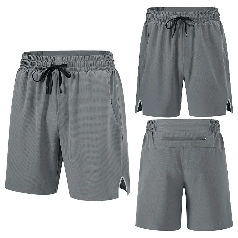 Sports Shorts for Men's Running Quick Drying Capris. The Back Waist Pocket Can Hold A Mobile Phone and Ice Silk Pants