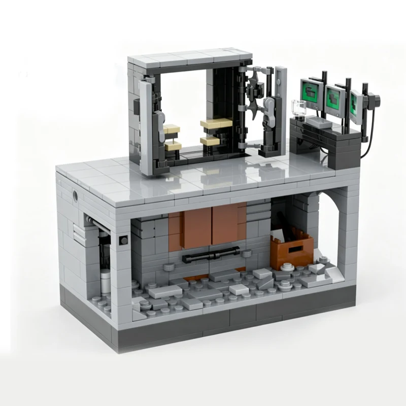 QWERT Popular Anime Model MOC Building Bricks Compact Cave Diorama Modular Technology Children Holiday Gifts Assemble Toys Suit
